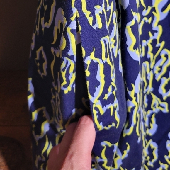 Karen Millen darted A line dress fitted abstract pattern pocketed dress size 10 - Picture 6 of 12